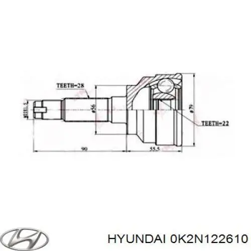ШРУС наружный передний левый TOJ0169 Magneti Marelli