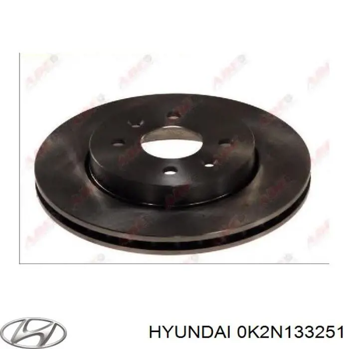Передние тормозные диски 0K2N133251 Hyundai/Kia