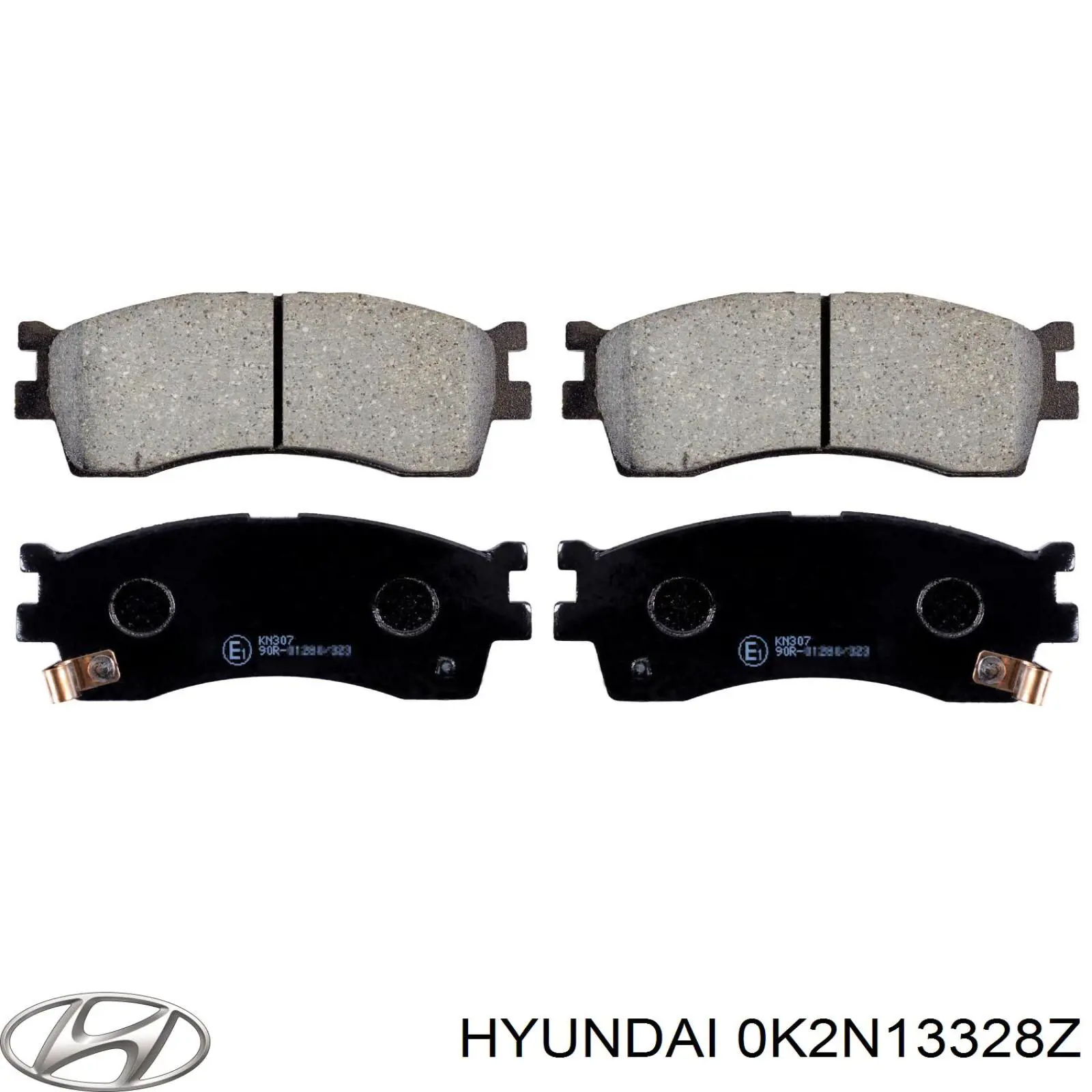 0K2N13328Z Hyundai/Kia колодки тормозные передние дисковые