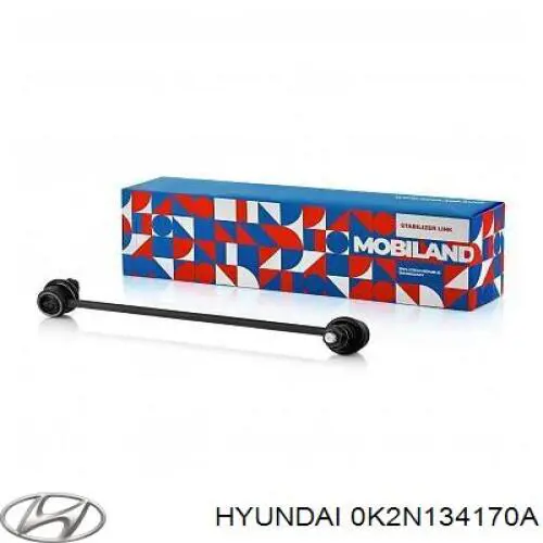 Стойка переднего стабилизатора левая 0K2N134170A Hyundai/Kia