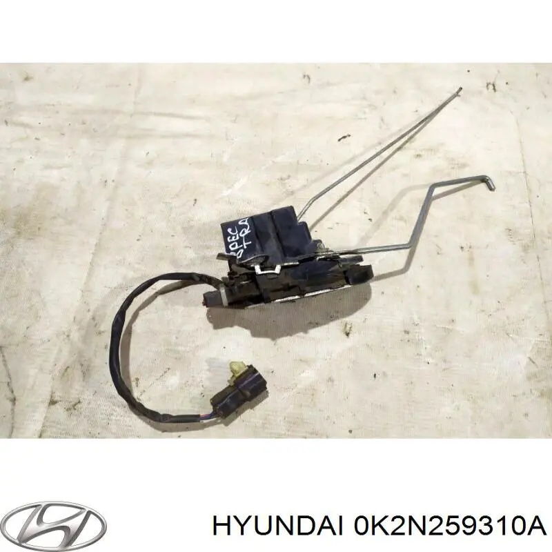 0K2N259310A Hyundai/Kia fecho da porta dianteira esquerda