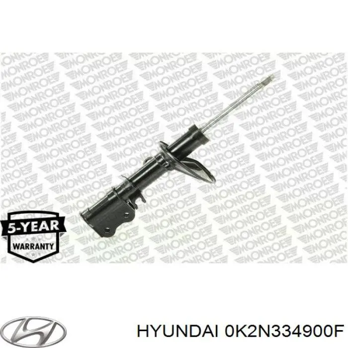 0K2N334900F Hyundai/Kia амортизатор передний левый