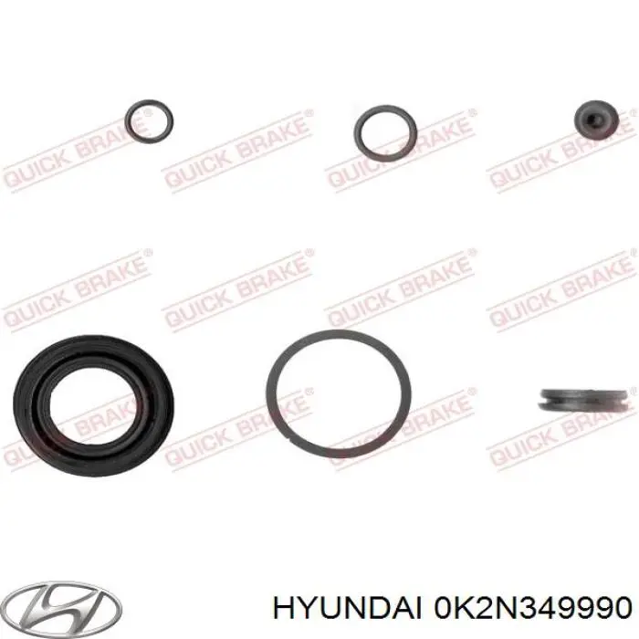 Купить 0K2N349990 Hyundai/Kia Суппорт задний левый