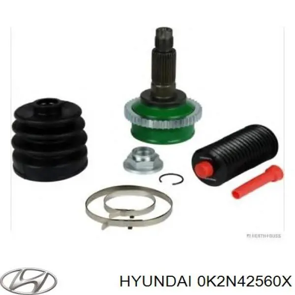 Левая полуось 0K2N42560X Hyundai/Kia