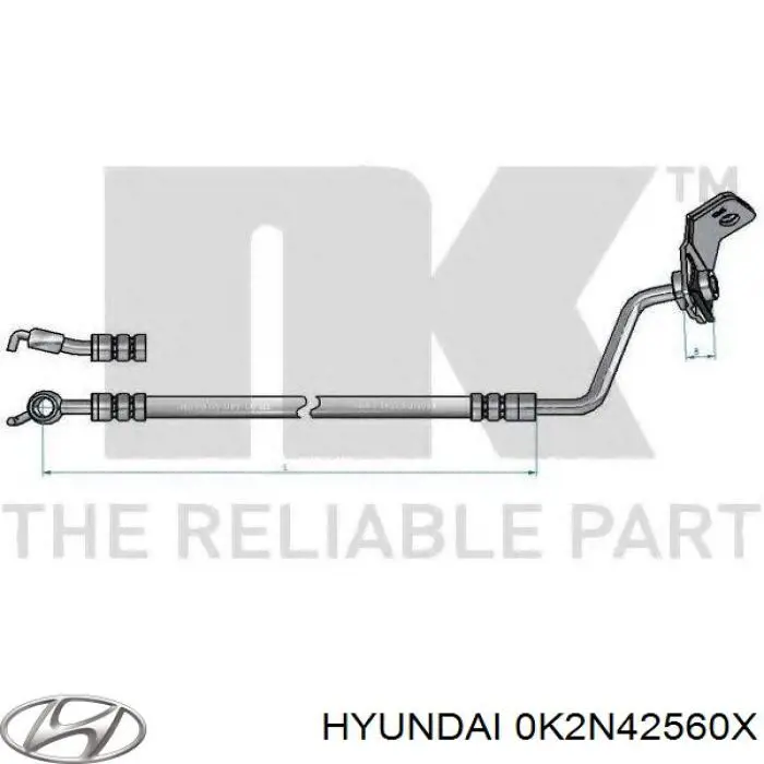 Привод передний левый Hyundai/Kia 0K2N42560X цена, от 14519.05 UAH