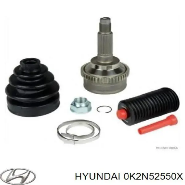 Полуось (привод) передняя правая 0K2N52550X Hyundai/Kia