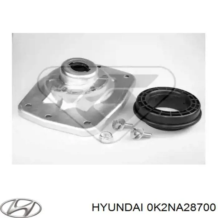 0K2NA28700 Hyundai/Kia amortecedor dianteiro esquerdo