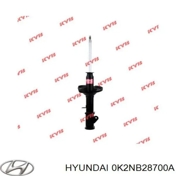 0K2NB28700A Hyundai/Kia amortecedor dianteiro esquerdo