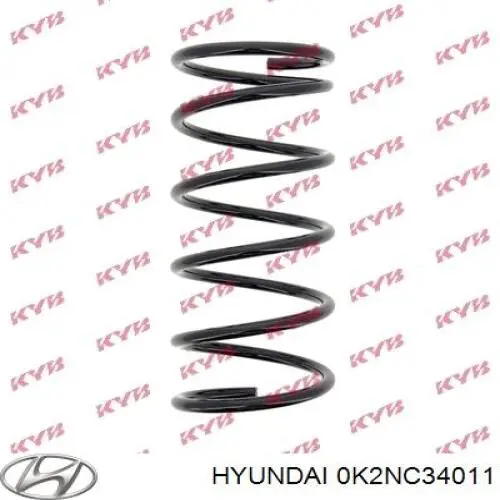 Передняя пружина 0K2SA34011 Hyundai/Kia