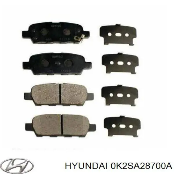 Купить 0K2SA28700A Hyundai/Kia Амортизатор задний правый