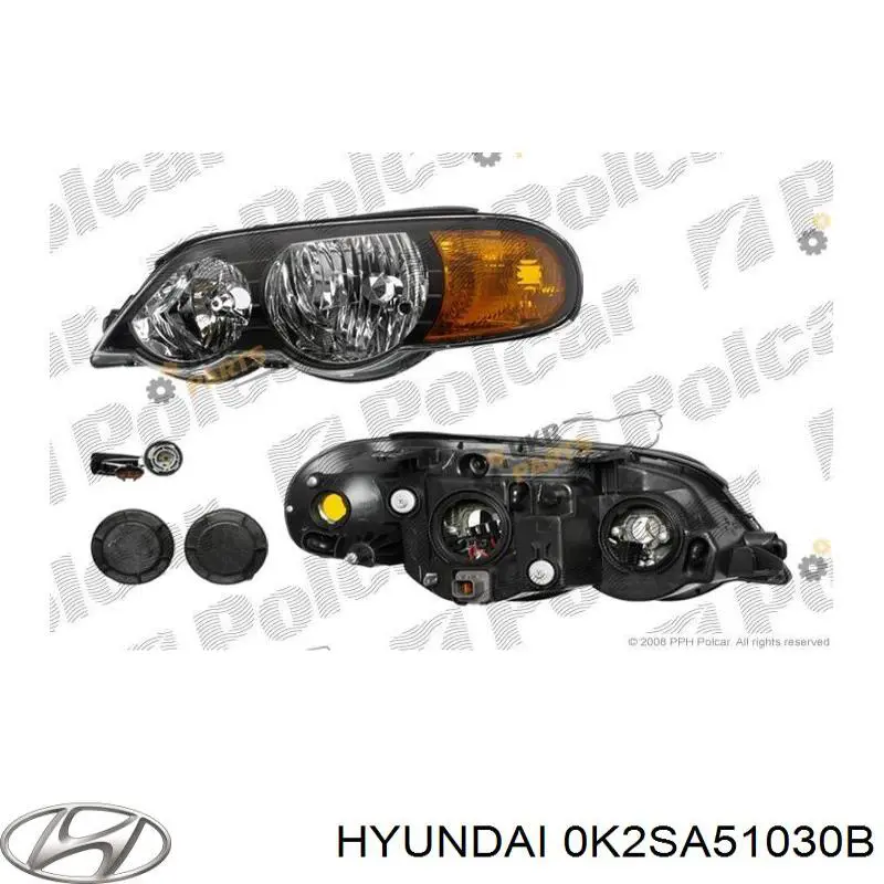 Фара правая 0K2SA51030B Hyundai/Kia