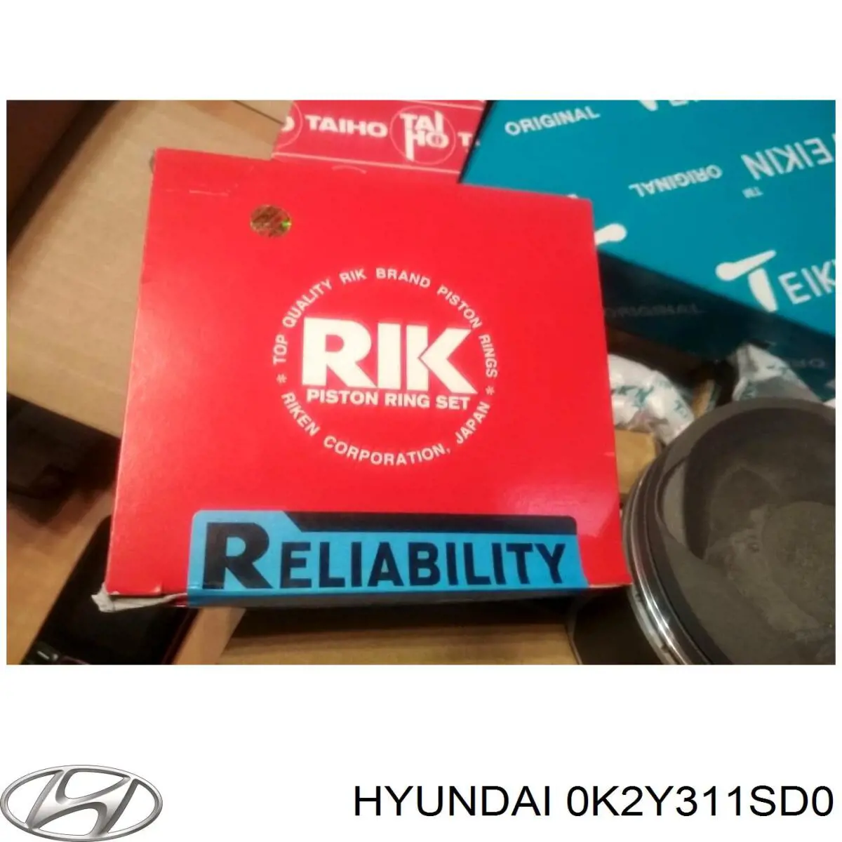 Кольца поршневые комплект на мотор, 1-й ремонт (+0,25) Hyundai/Kia 0K2Y311SD0 цена, от 19.22 USD