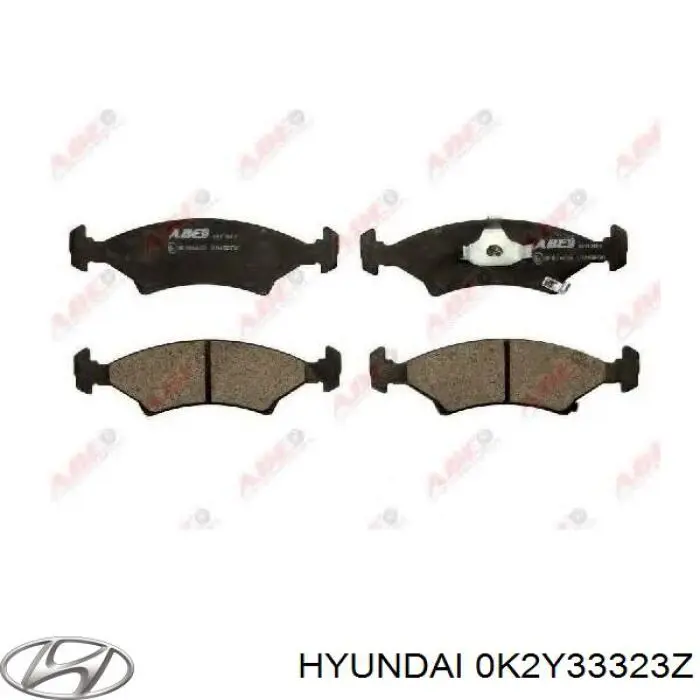 Передние тормозные колодки 0K2Y33323Z Hyundai/Kia