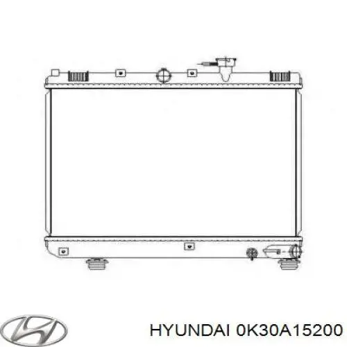 Радиатор 0K30A15200 Hyundai/Kia