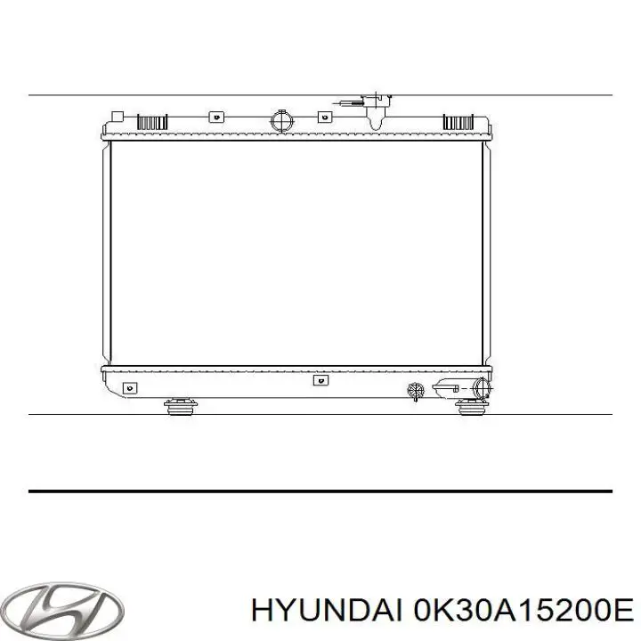 Радиатор охлаждения двигателя Hyundai/Kia 0K30A15200E цена, от 101.72 USD