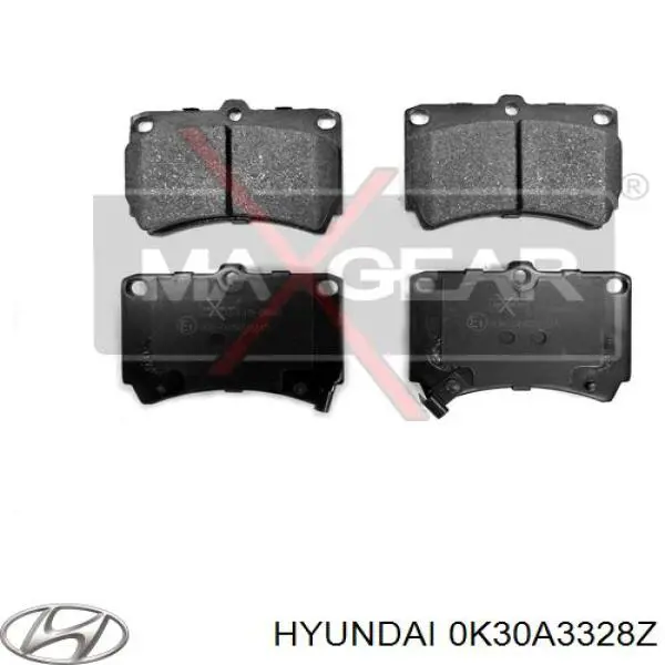 Тормозные колодки Hyundai/Kia 0K30A3328Z