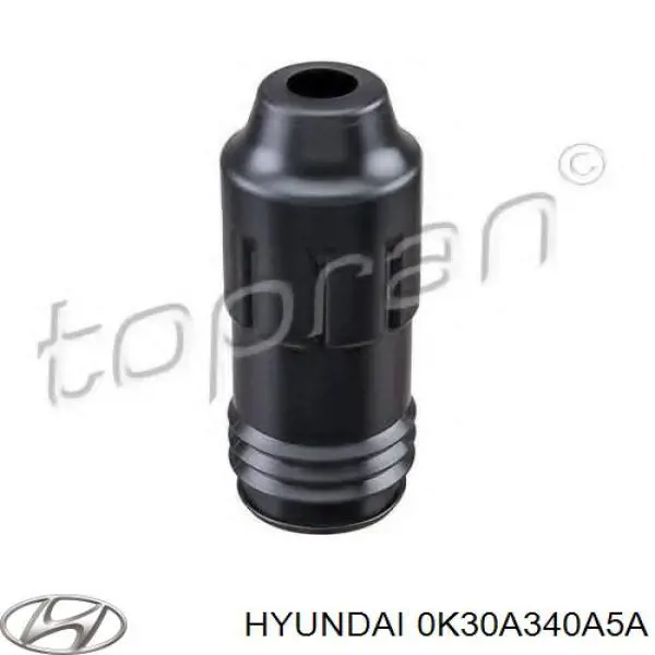 0K30A340A5A Hyundai/Kia bota de proteção de amortecedor dianteiro