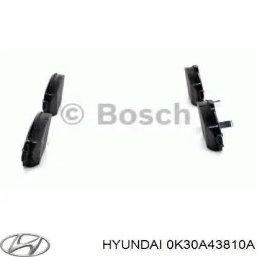 Задний тормозной шланг 0K30A43810A Hyundai/Kia
