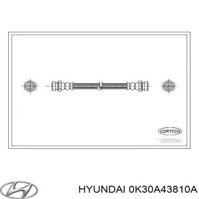 Тормозной шланг задний Hyundai/Kia 0K30A43810A цена, от 8.39 USD