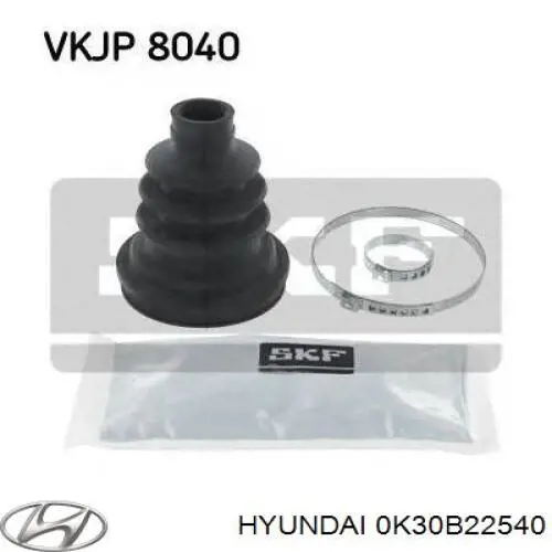 Купить 0K30B22540 Hyundai/Kia Пыльник гранаты внутренний, передней полуоси