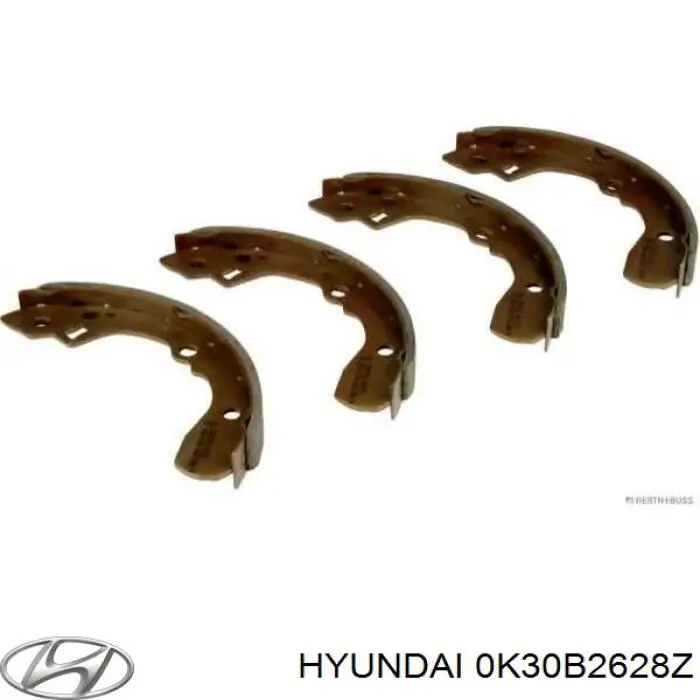 0K30B2628Z Hyundai/Kia колодки тормозные задние барабанные