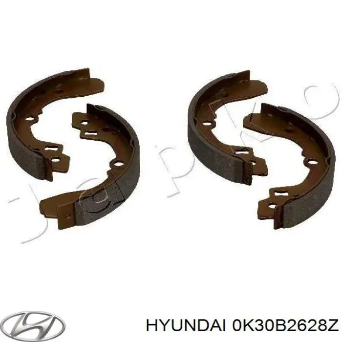 Купить 0K30B2628Z Hyundai/Kia Задние барабанные тормозные колодки