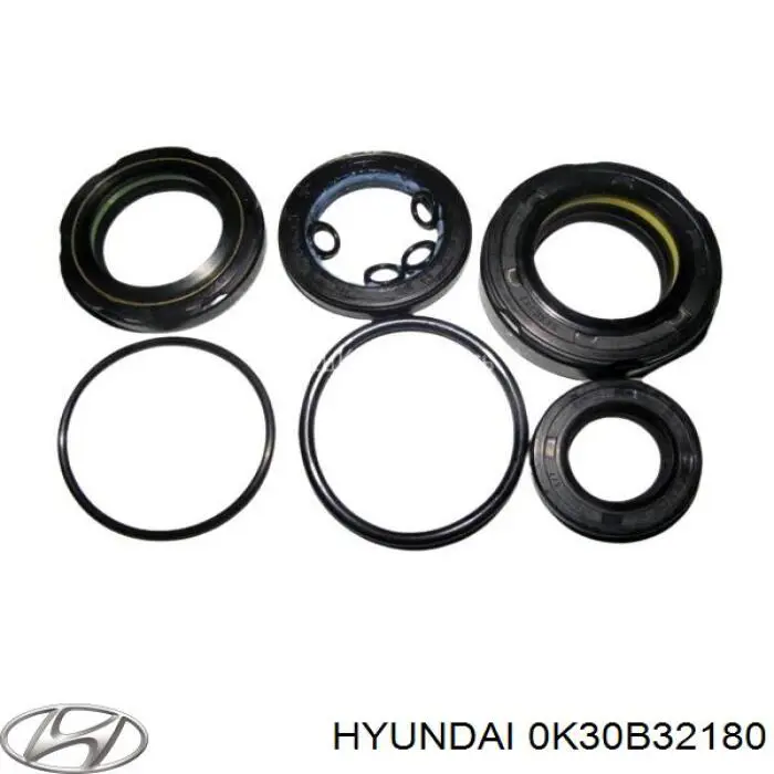 0K30B32180 Hyundai/Kia ремкомплект рулевой рейки (механизма, (ком-кт уплотнений))