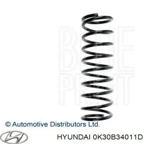 Пружина амортизатора передняя Hyundai/Kia 0K30B34011D цена, от 36.24 USD