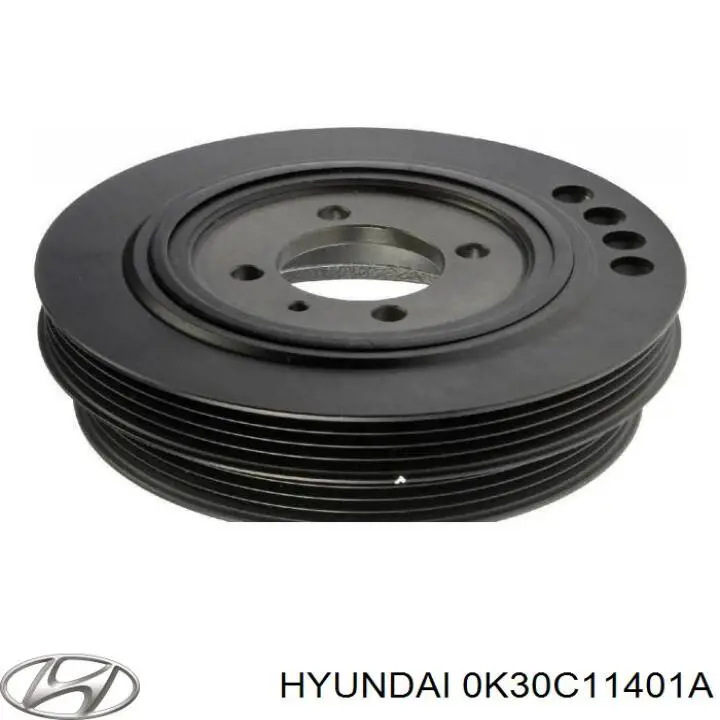 Шкив коленвала 0K30C11401A Hyundai/Kia