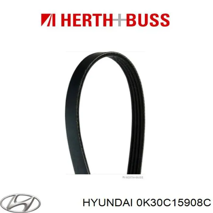 0K30C15908C Hyundai/Kia Поликлиновый ремень