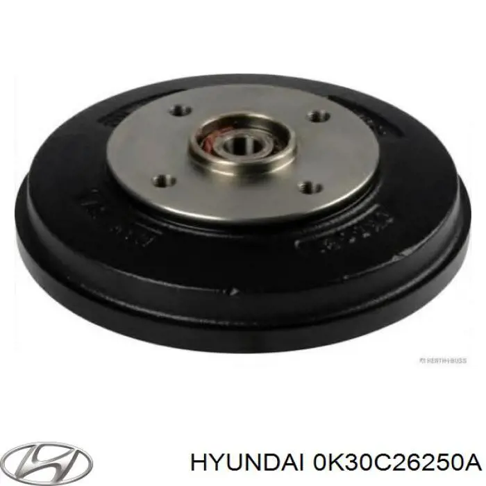 0K30C26250A Hyundai/Kia барабан тормозной задний