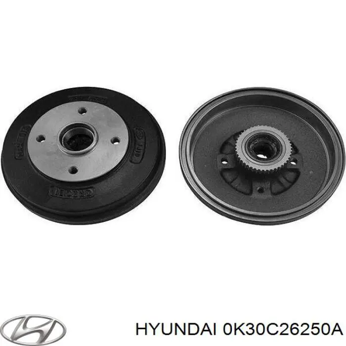 Купить 0K30C26250A Hyundai/Kia Тормозной барабан