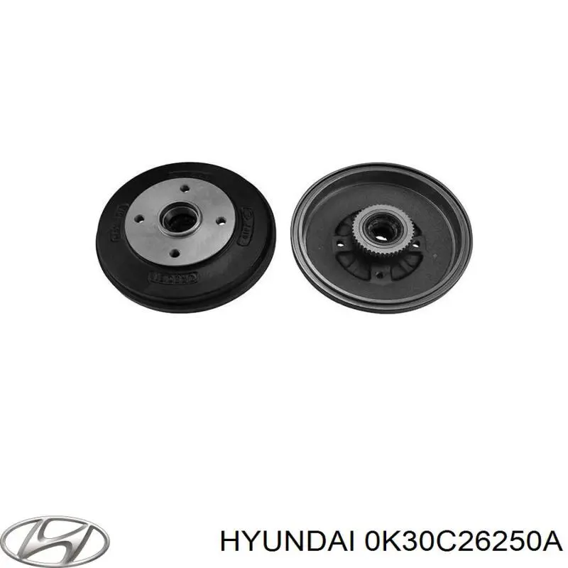 Тормозной барабан 0K30C26250A Hyundai/Kia