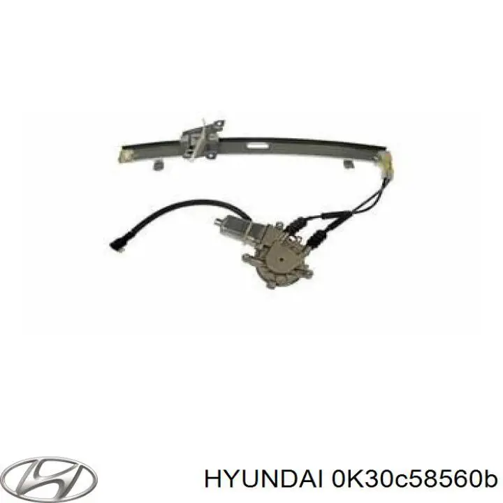  Mecanismo de acionamento de vidro da porta dianteira direita KIA Rio sedan (2001 - 2005) 