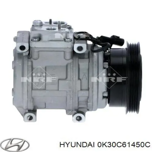 Компрессор системы кондиционирования Hyundai/Kia 0K30C61450C цена, от 121.54 USD