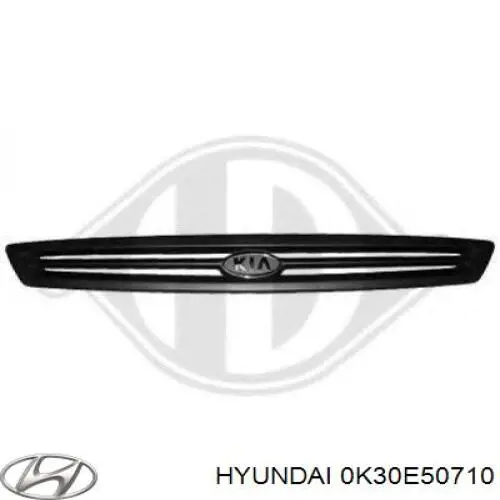 Решетка радиатора 0K30E50710 Hyundai/Kia