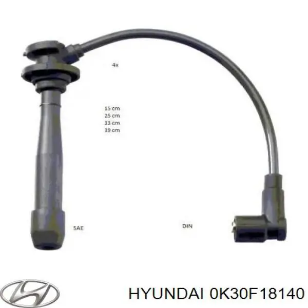 Купить 0K30F18140 Hyundai/Kia Провода высокого напряжения