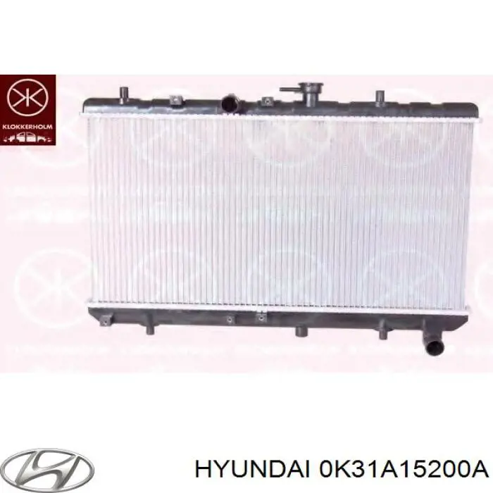 0K31A15200A Hyundai/Kia radiador de esfriamento de motor
