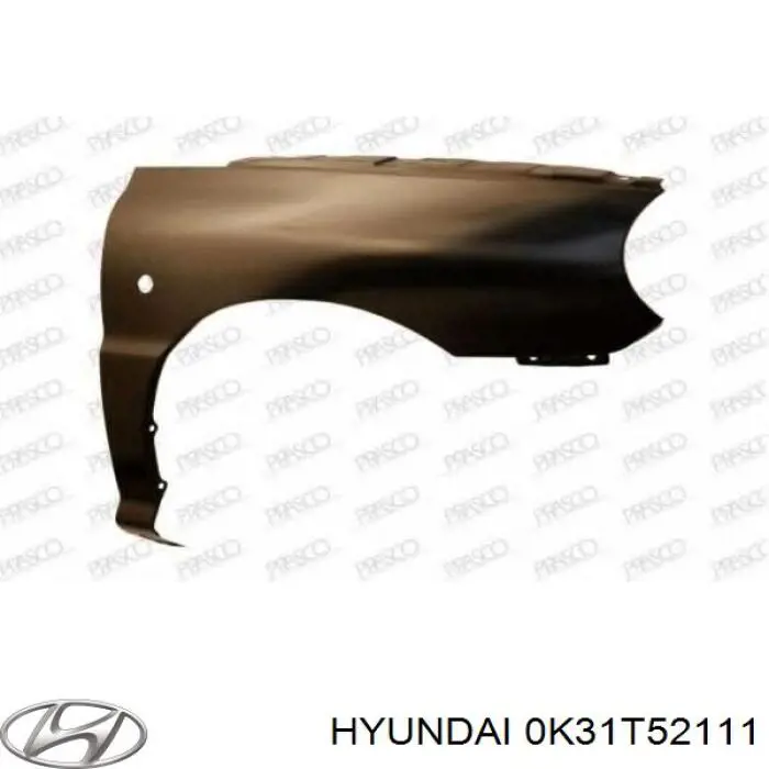 Крыло переднее правое 0K31T52111 Hyundai/Kia