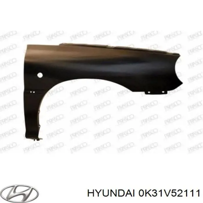 Крыло переднее правое 0K31V52111 Hyundai/Kia