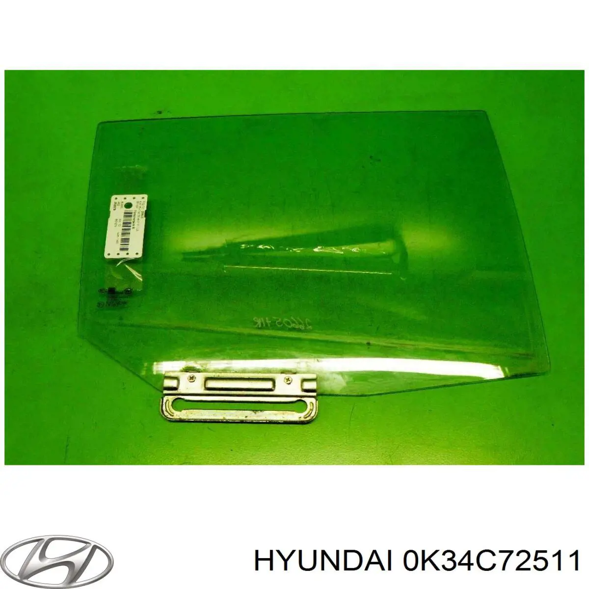 0K34C72511 Hyundai/Kia vidro da porta traseira direita