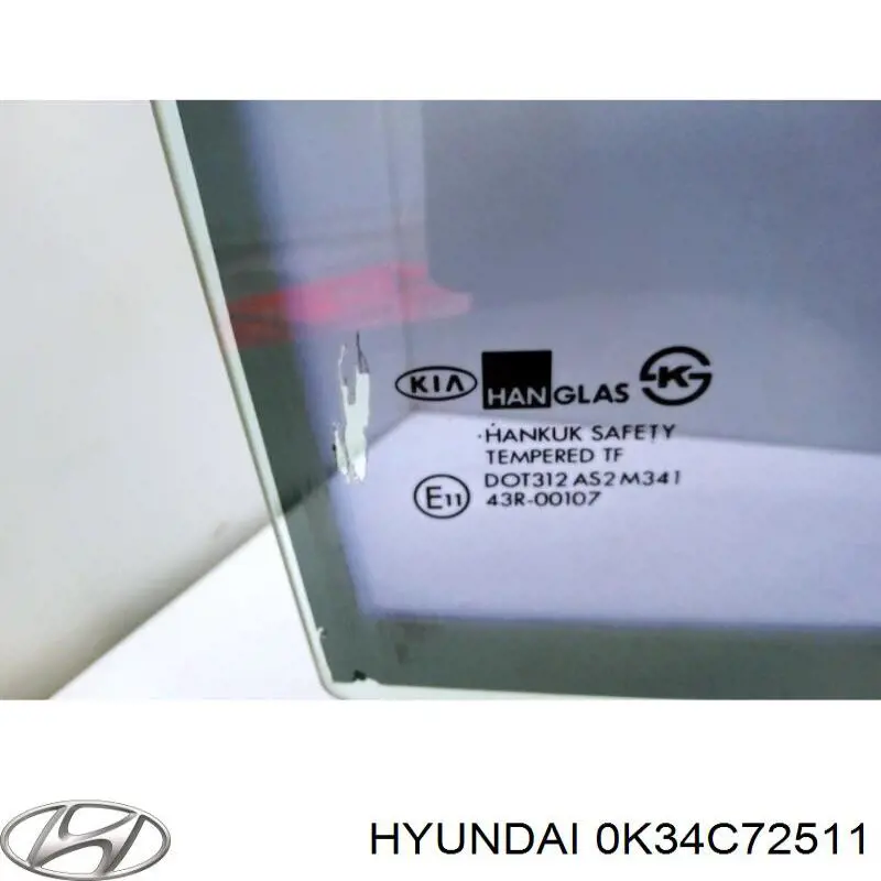 Окно задней двери Hyundai/Kia 0K34C72511 цена, от 33.33 USD