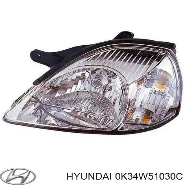 Купить 0K34W51030C Hyundai/Kia Фара основная правая