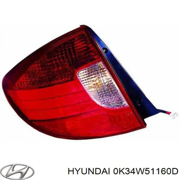 Купить 0K34W51160D Hyundai/Kia Левый стоп