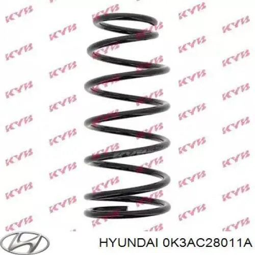 Задняя пружина 0K3AC28011A Hyundai/Kia