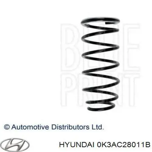 0K3AC28011B Hyundai/Kia пружина задняя