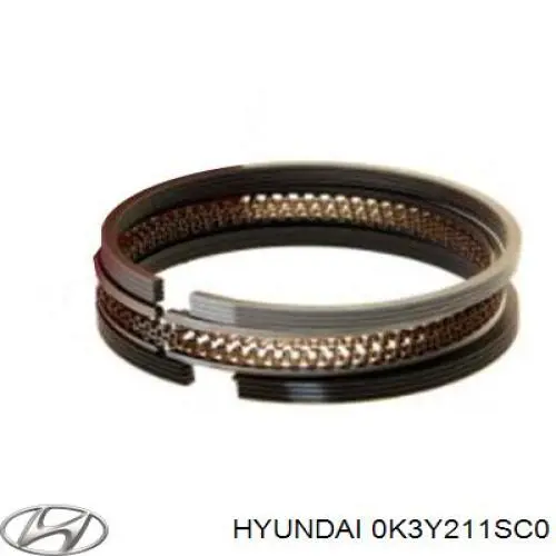 0K3Y211SC0 Hyundai/Kia кольца поршневые комплект на мотор, std.