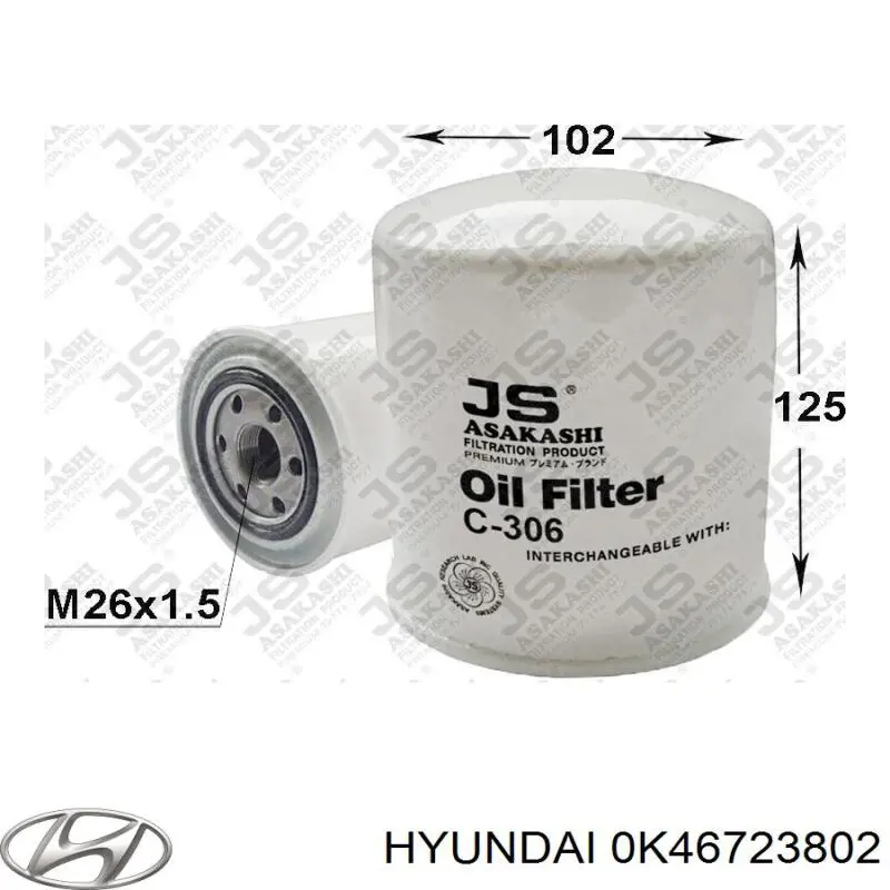 0K46723802 Hyundai/Kia