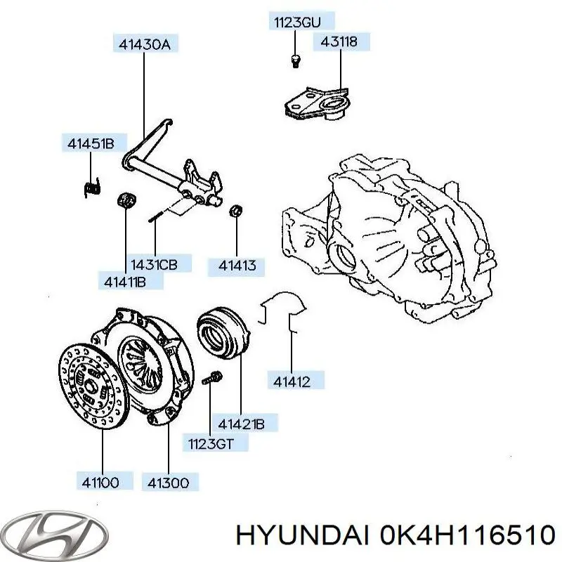 0K4H116510 Hyundai/Kia подшипник сцепления выжимной