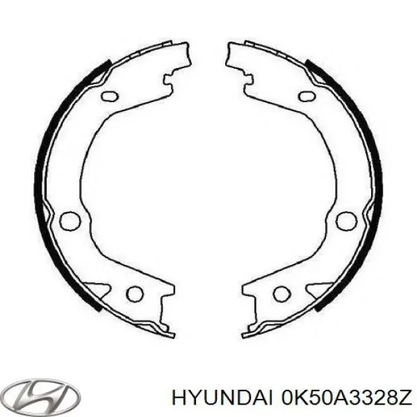 Передние тормозные колодки 0K50A3328Z Hyundai/Kia